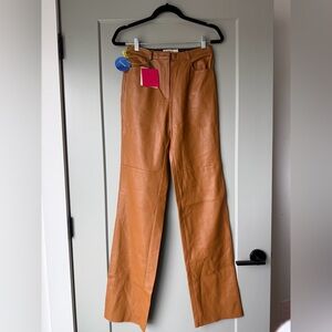 CULTNAKED Tan Leather Pants